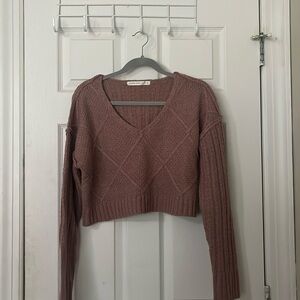 Altard state cropped mauve sweater